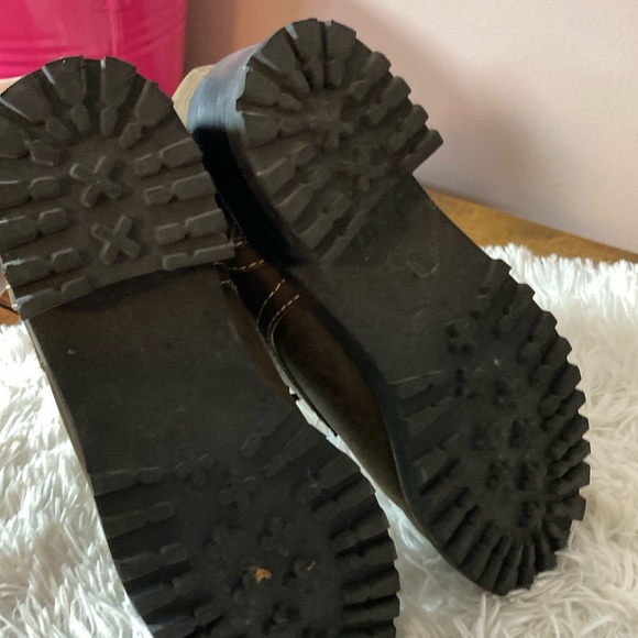 Melrose Brown Lace-Up Combat Boots - Picture 12 of 14